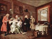 William Hogarth The Ladys Death oil on canvas